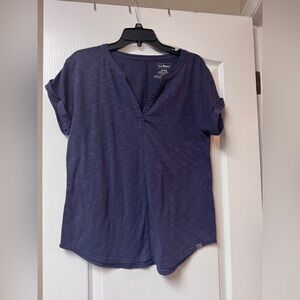 L.L. Bean Women's Deep Blue Short Sleeve Tee